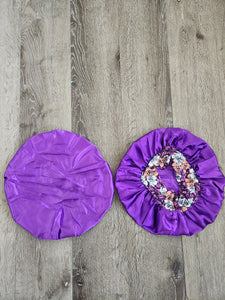 Silk Purple Pattern Bonnet