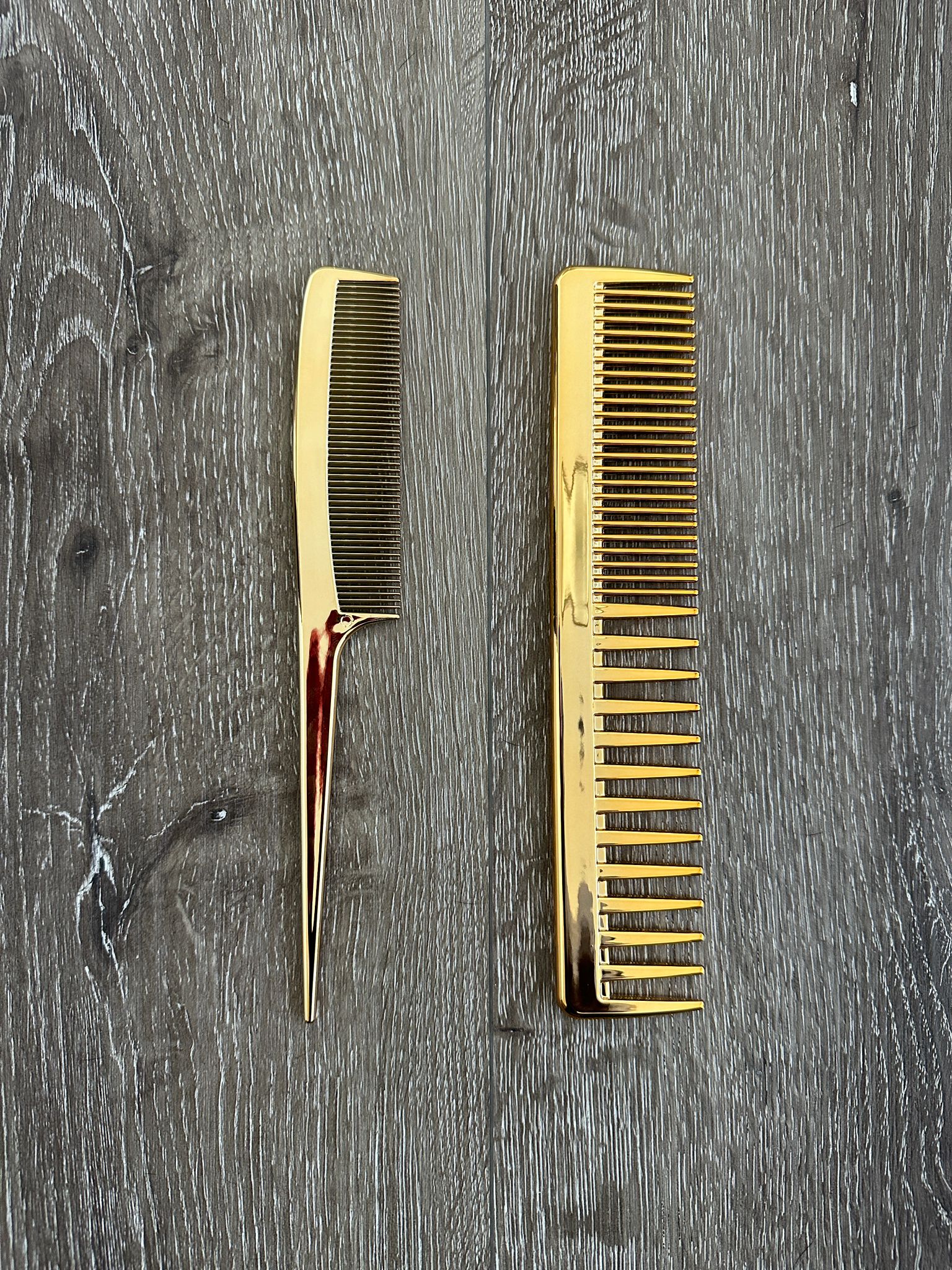 Double Sided & Hair Styling Comb - Gold (Anti-Static & Heat Resistant)